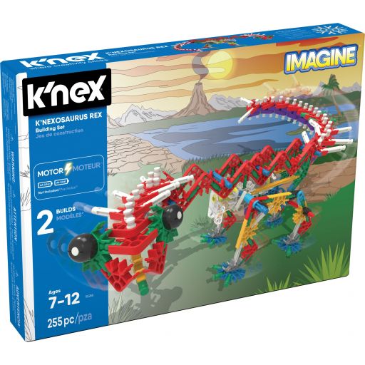 K'NEX 255 Pc/ 2 Model K'Nexosaurus Rex Building Set