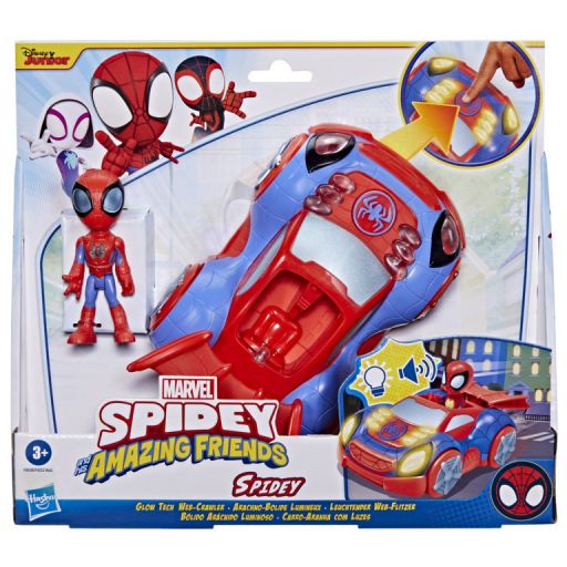 Spidey and His Amazing Friends Glow Tech Vehicle Asst