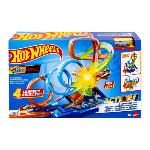 Hot Wheels Track Builder Action Endless Loop Boosted Set 